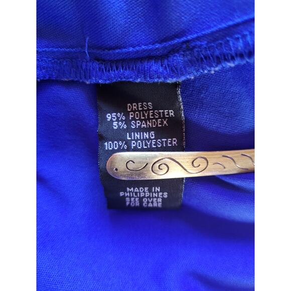 IZ BYER GIRL Cobalt Blue Tiered Ruffle Mini Dress Size 14Y Sleeveless Layered - Picture 9 of 9